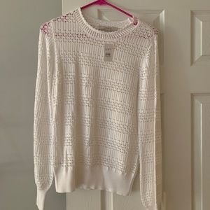Loft white lightweight sweater